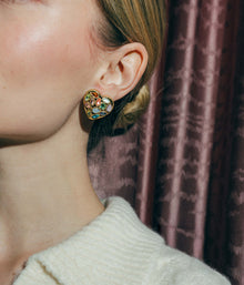 Eliza Heart Earrings | Multicolor