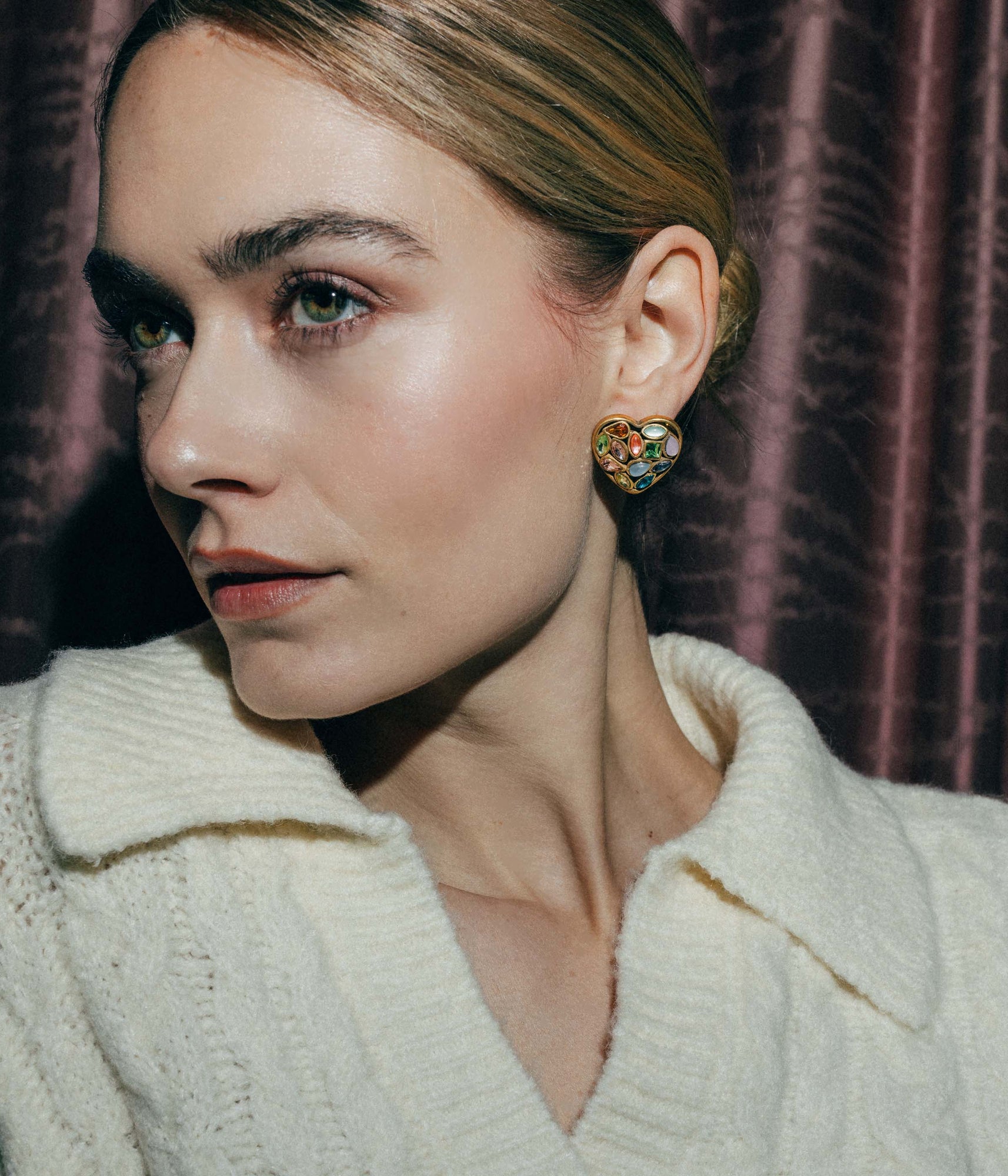 Eliza Heart Earrings | Multicolor