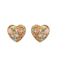 Eliza Heart Earrings | Multicolor