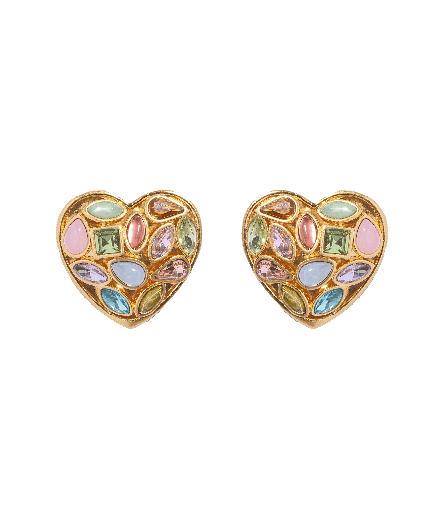 Eliza Heart Earrings | Multicolor
