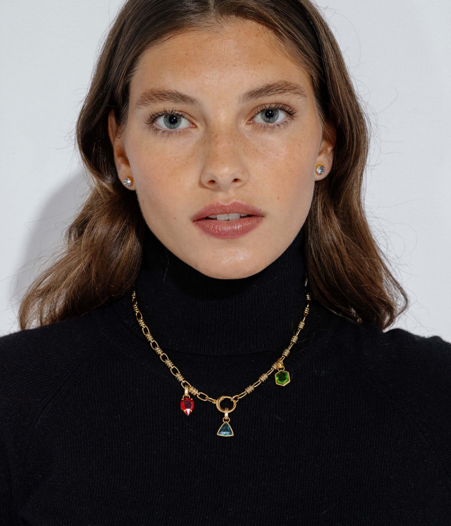 Ellis Charm Trio Pendant Set | Multicolor