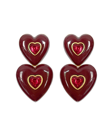 Elodie Earrings in Oxblood | Oxblood