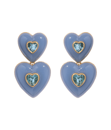 Elodie Heart Drop Earrings - Loren Hope
