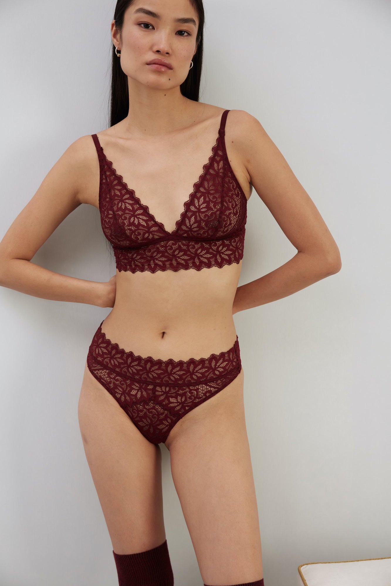 Orient Soft Triangle Bra | Bloodstone