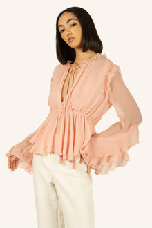 Emeline Blouse | Peach
