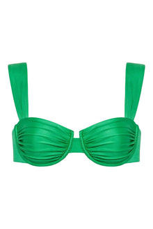 Bella Bikini Top | Emerald Shimmer