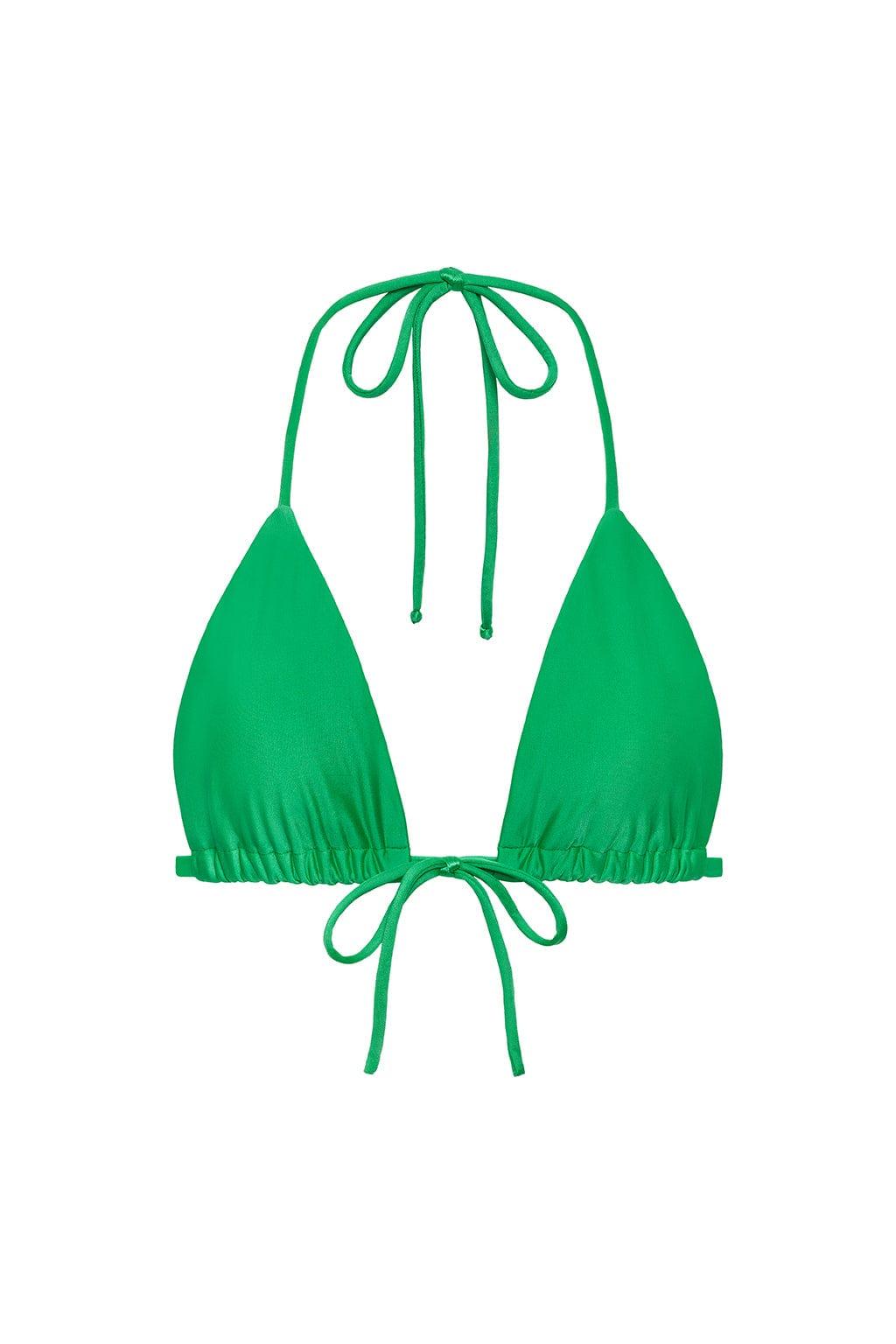 Emma Triangle Bikini Top | Emerald Shimmer
