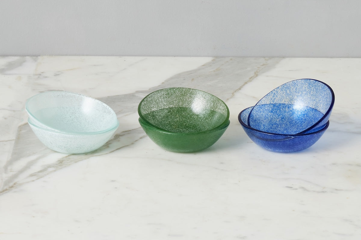 Glass Tasting Bowls | Spruce Green | Set of 4