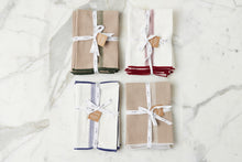 Dinner Napkins | Vintage White Stripe | Set of 4