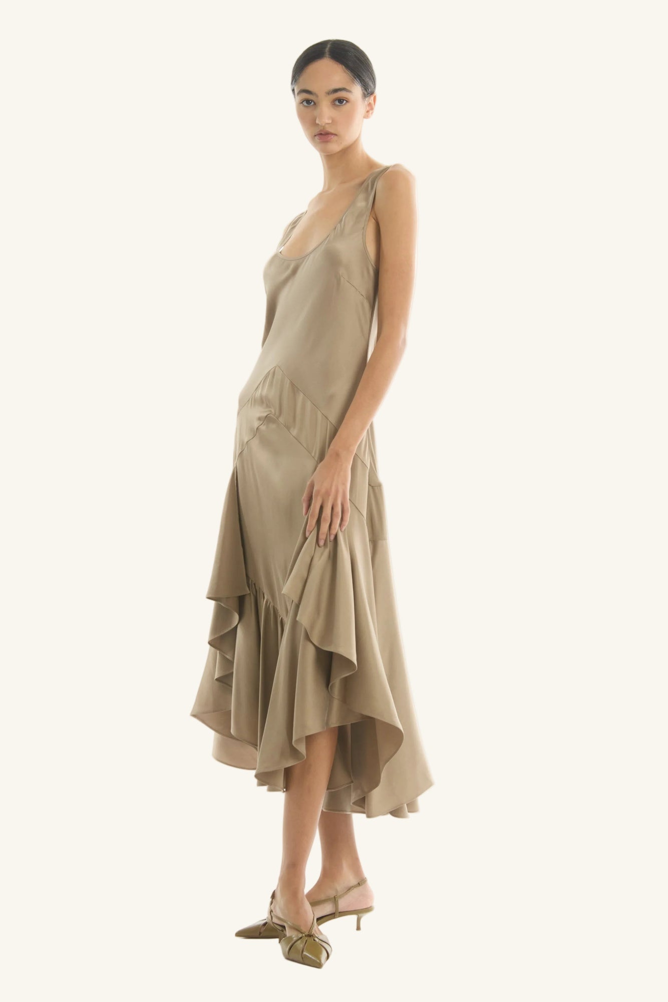 Evelyn Dress | Taupe