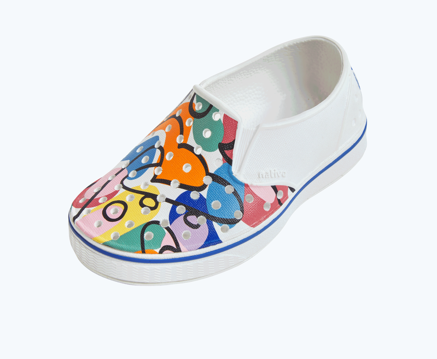 Native Shoes | Miles Block Kids | Shell White/ Shell White/ Summer Fun