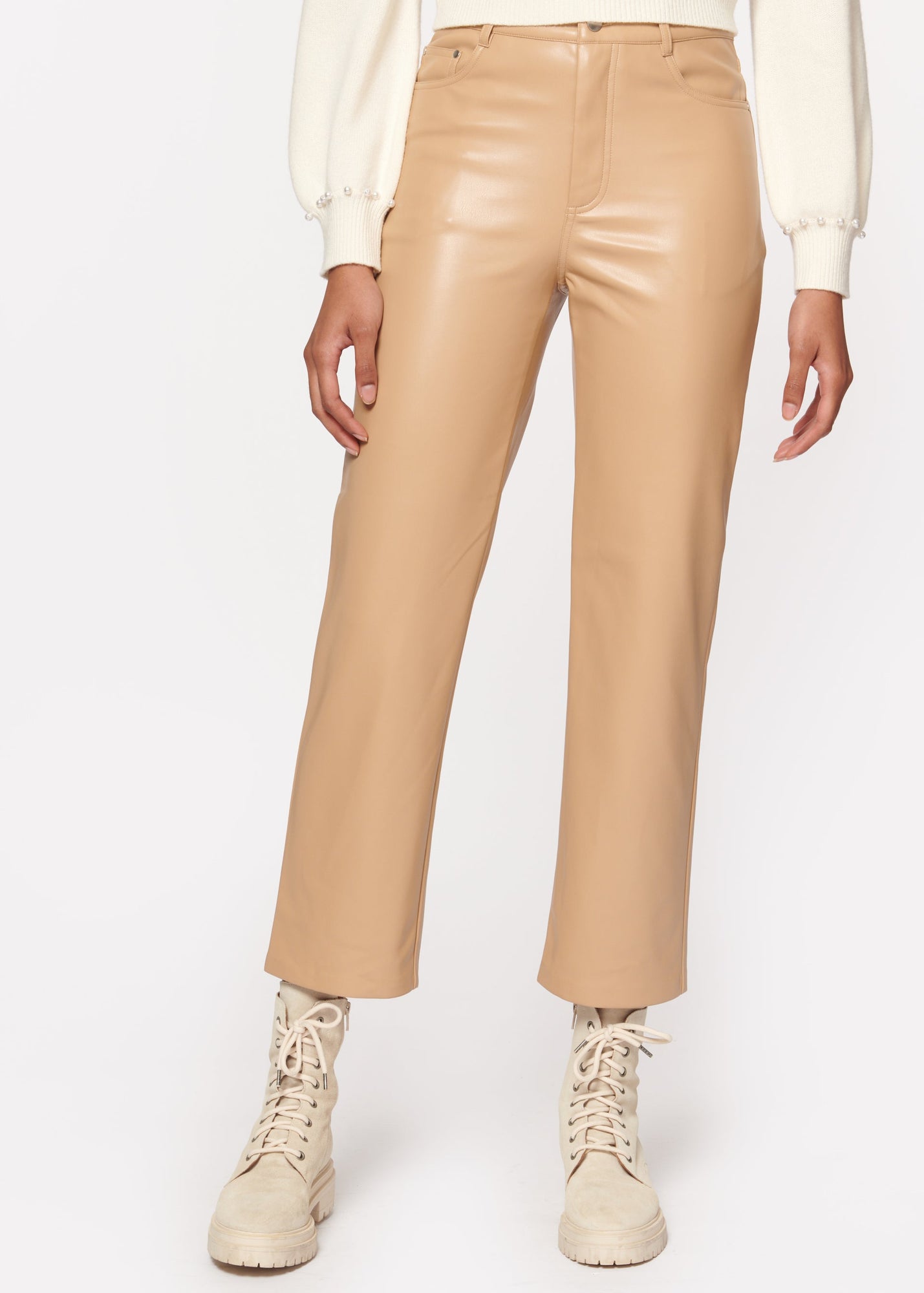 Hanie Vegan Leather Pant | Soy