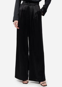 Davina Wide Leg Pant | Black