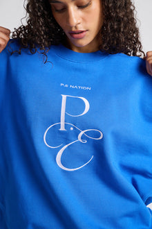 Women | P.E Nation | South Bank Sweatshirt | Blue