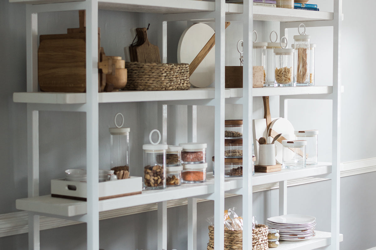 Pantry Shelf Unit | White with White