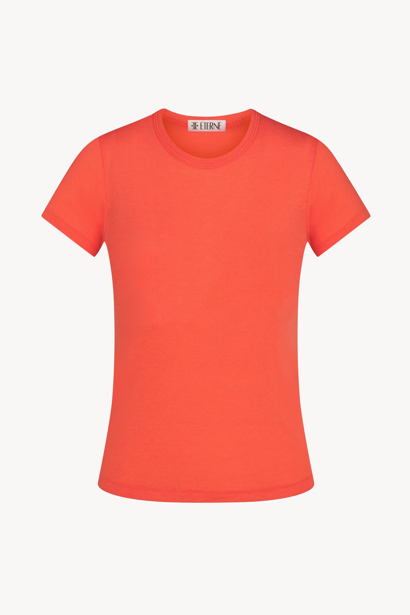 FITTED CREWNECK SHORT SLEEVE T-SHIRT - ETERNE