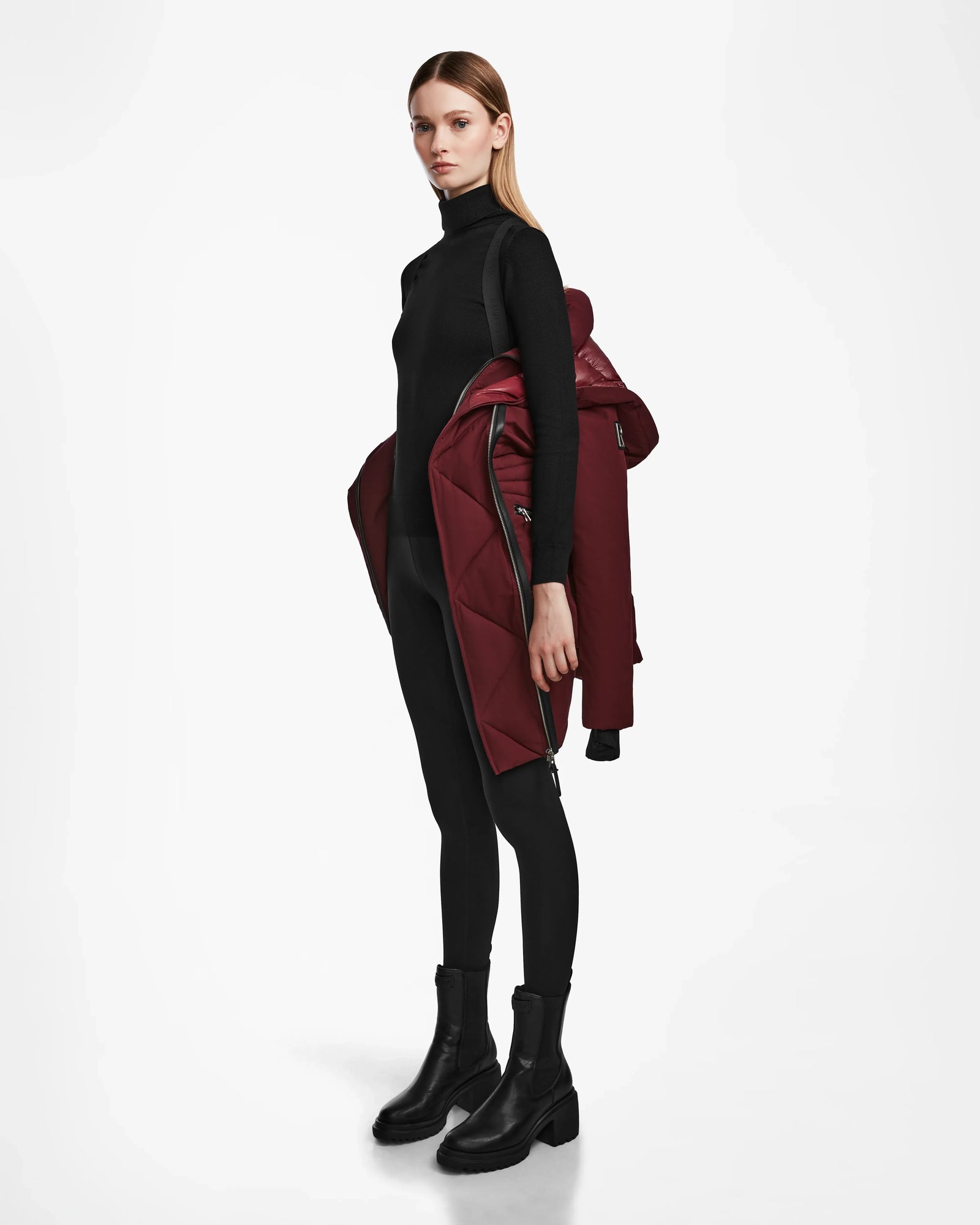 Women | CORA Down Parka | Wine