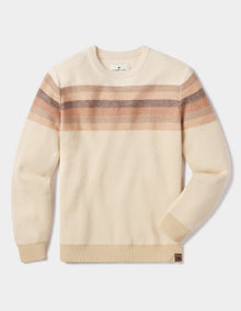 Men | Striped Ski Sweater | Beige Multi
