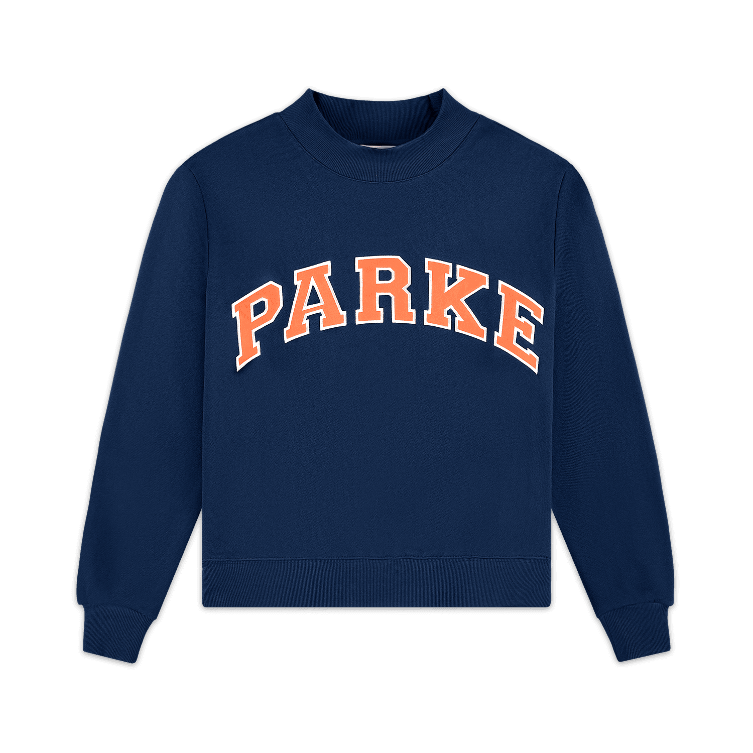 Varsity Mockneck | Denim/Amber