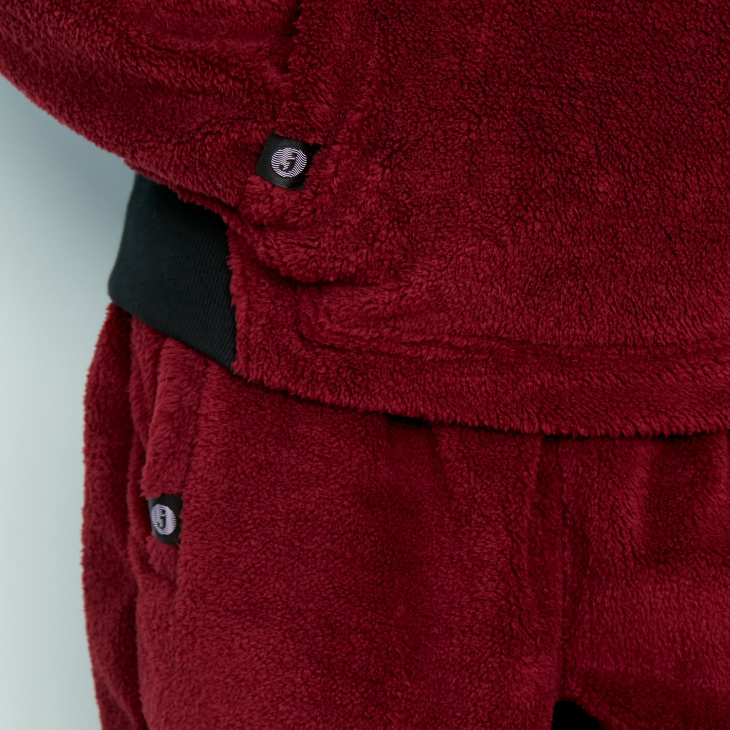 Sherpa Fleece Joggers | Cabernet