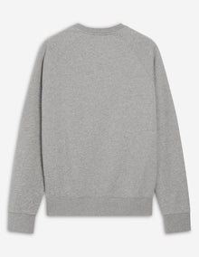 Mens | Handwriting Clean Cotton Fleece Sweatshirt | Grey Melange