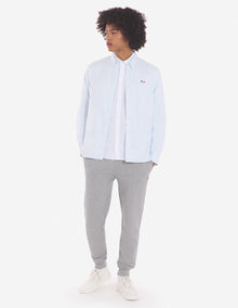 Mens | Tricolor Fox Patch Classic Button-Down Shirt | Light Blue