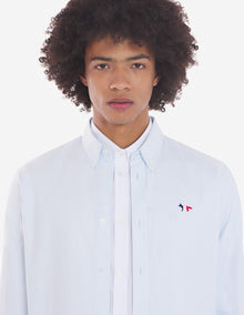 Mens | Tricolor Fox Patch Classic Button-Down Shirt | Light Blue