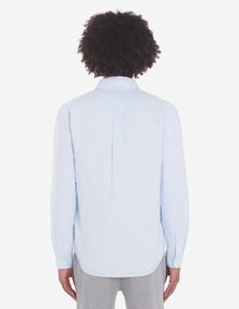Mens | Tricolor Fox Patch Classic Button-Down Shirt | Light Blue