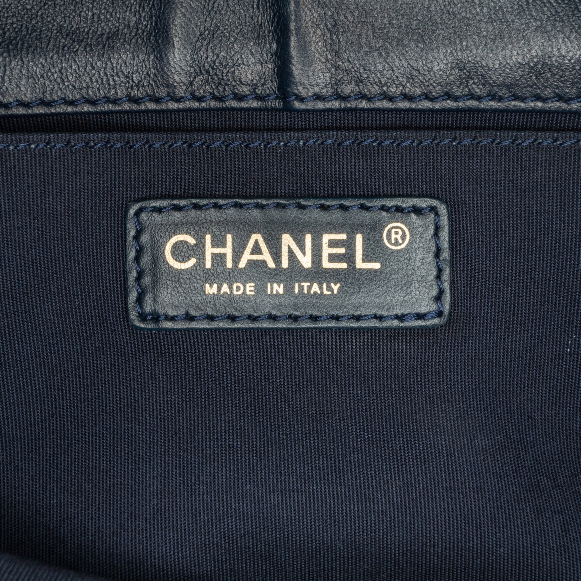 Chanel | Pre-Owned CC Multicolor Tweed Double Flap | Blue/Navy