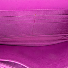 Chanel | Pre-Owned Lambskin Coco Boy Wallet On Chain | Purple/Magenta