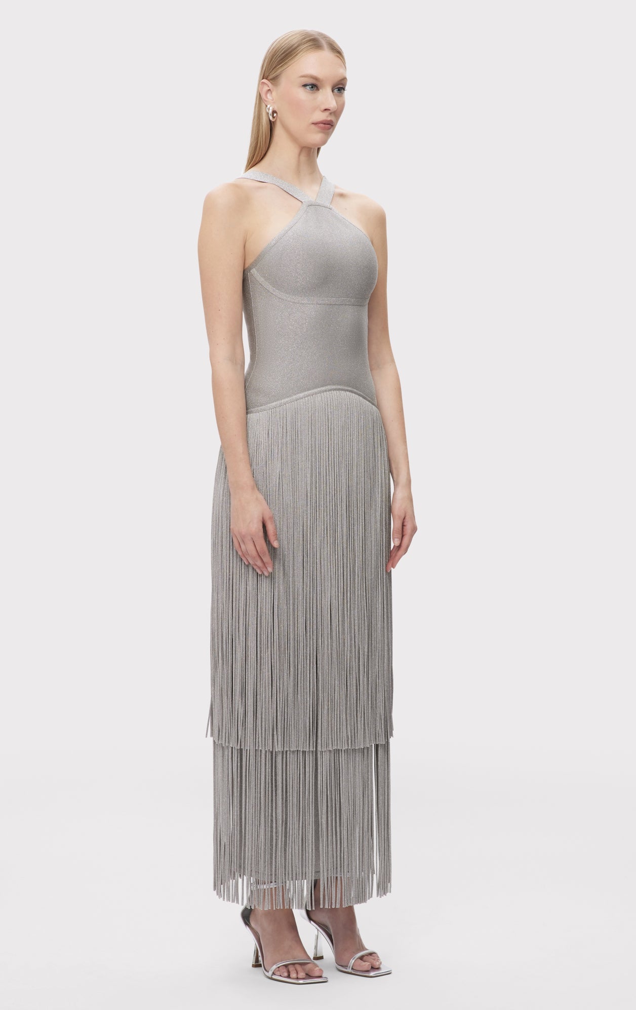 The Metallic Kennedy Gown | Metallic Silver