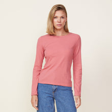 Needle Rib Long Sleeve Crew | Women | Faded Rose