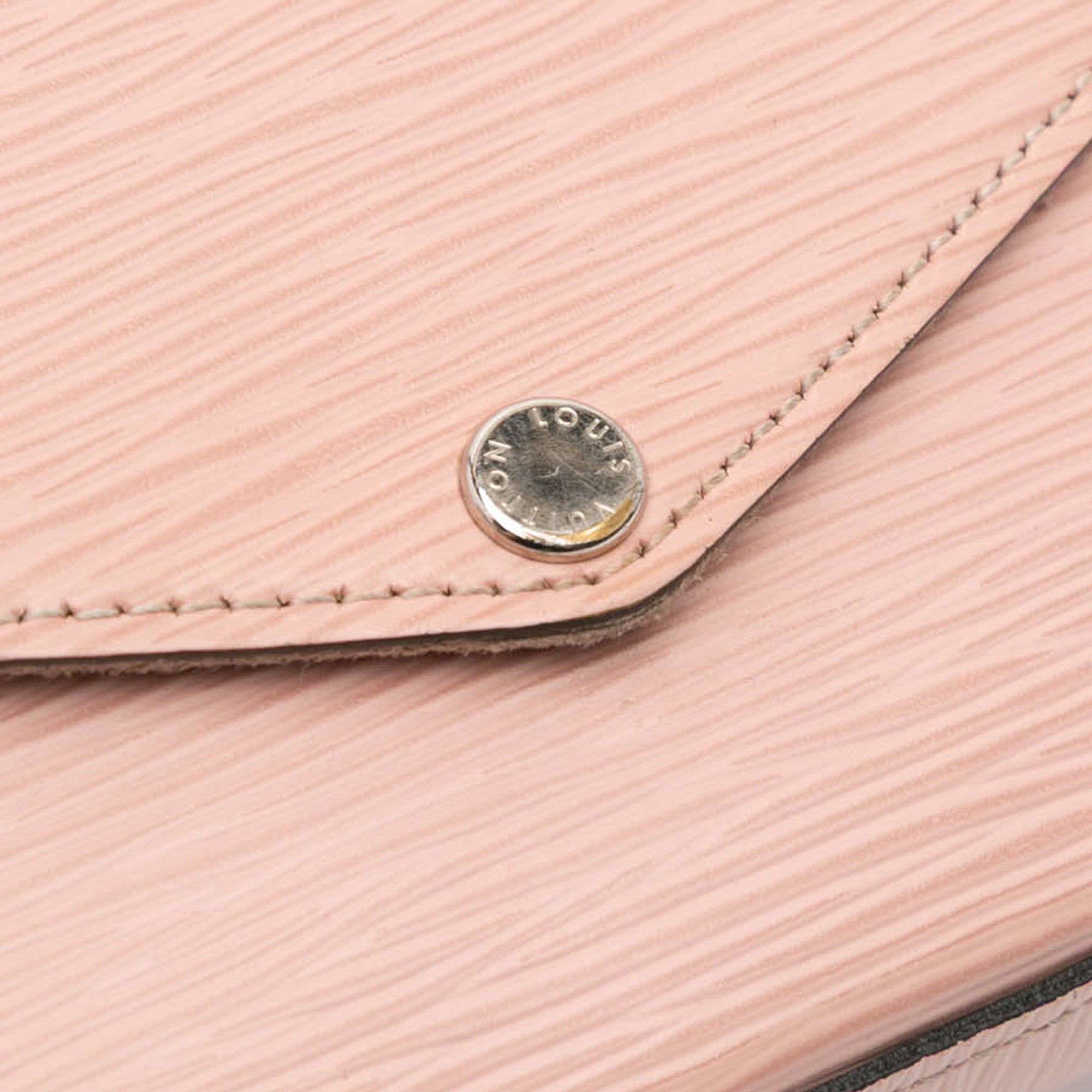 Louis Vuitton | Pre-Owned Epi Pochette Felicie with Golden Button | Pink