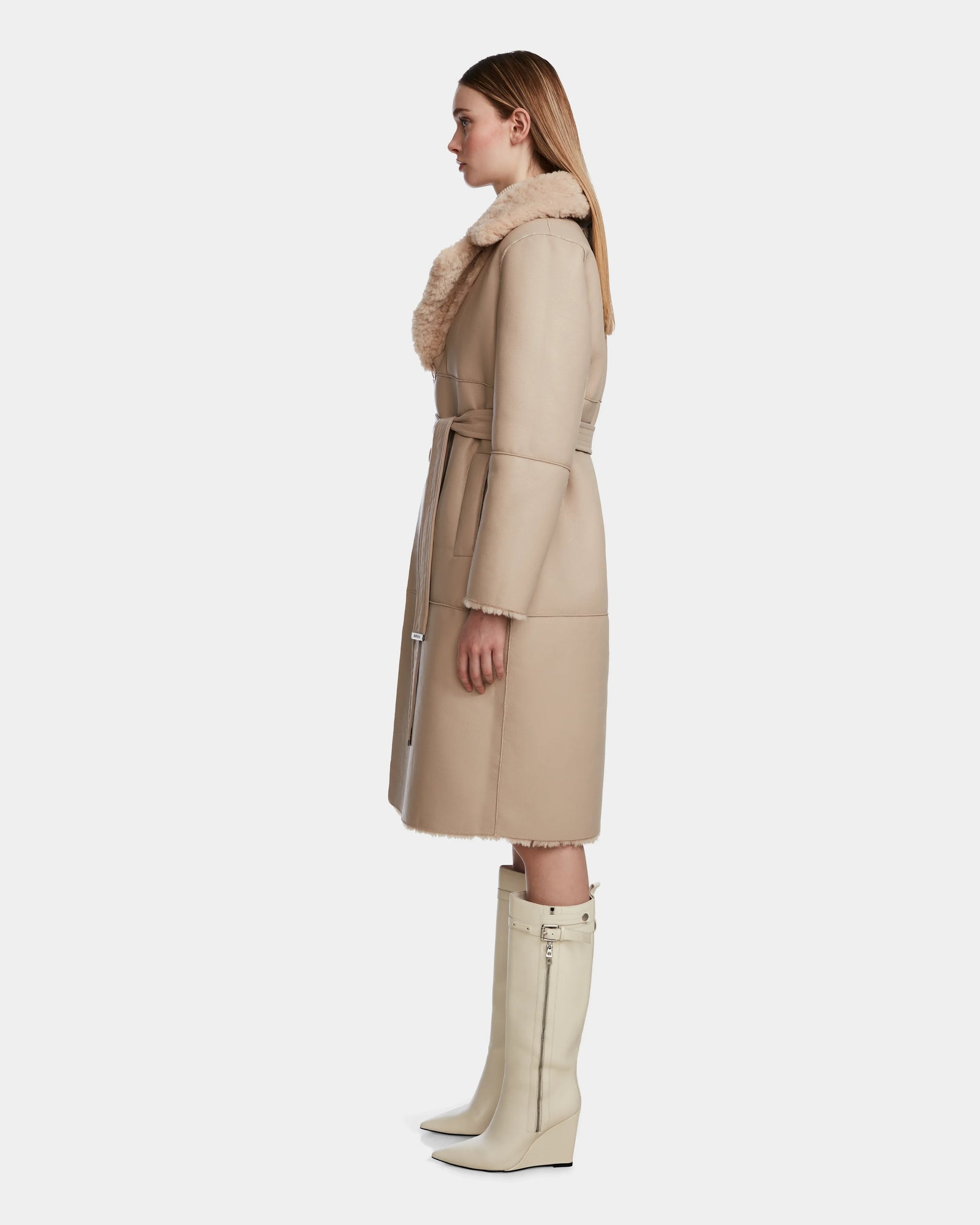 Women | ANNABELLE Reversible Coat | Sand
