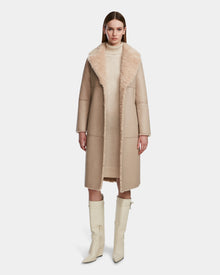 Women | ANNABELLE Reversible Coat | Sand