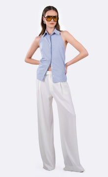 Pamela Top | Blue/White Stripe