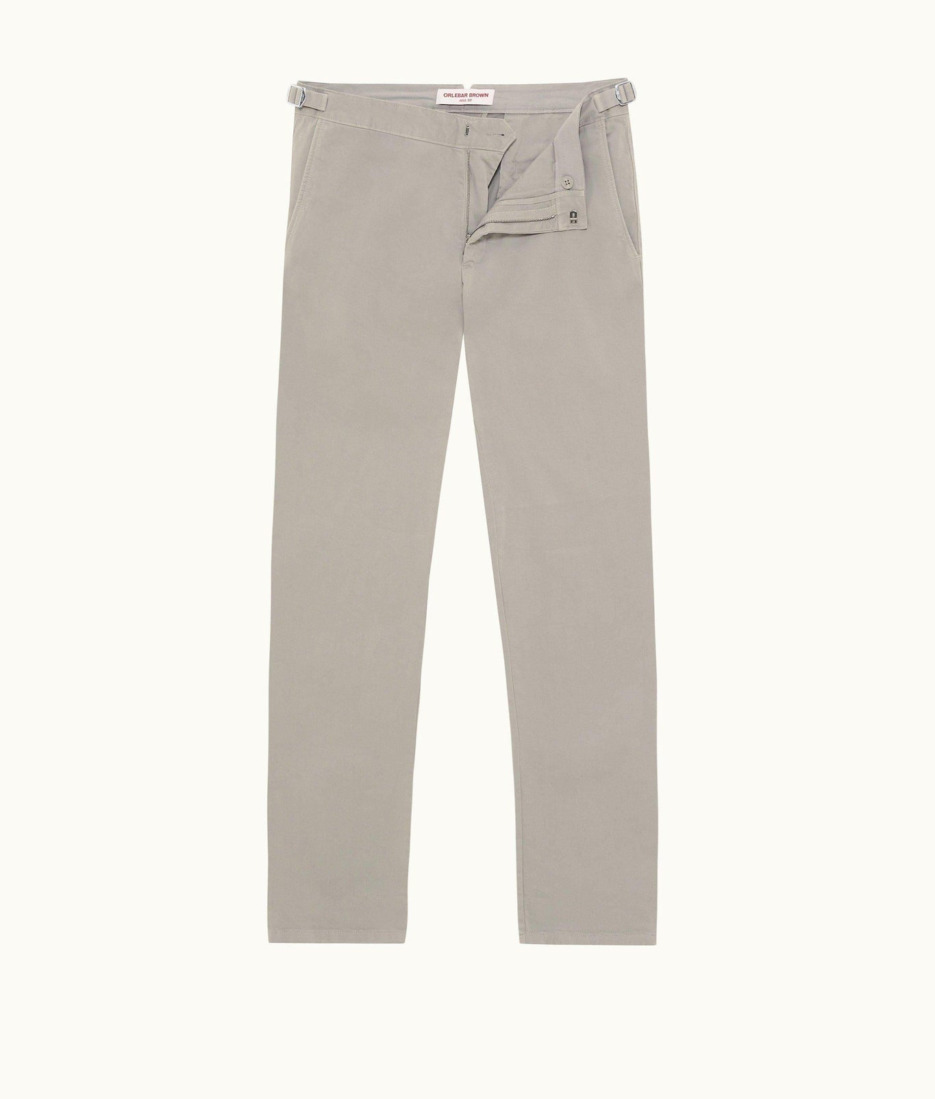 Fallon Stretch-Cotton Tailored Fit Stretch-Cotton Chinos | Seal Grey