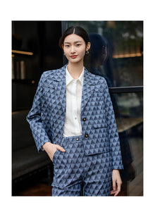 Fashion Lapel Blazer | Blue