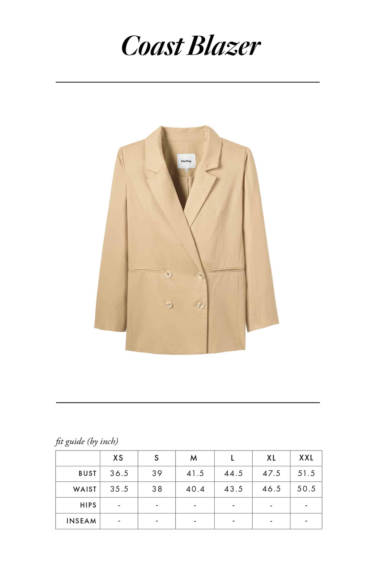 Coast Blazer | Tan