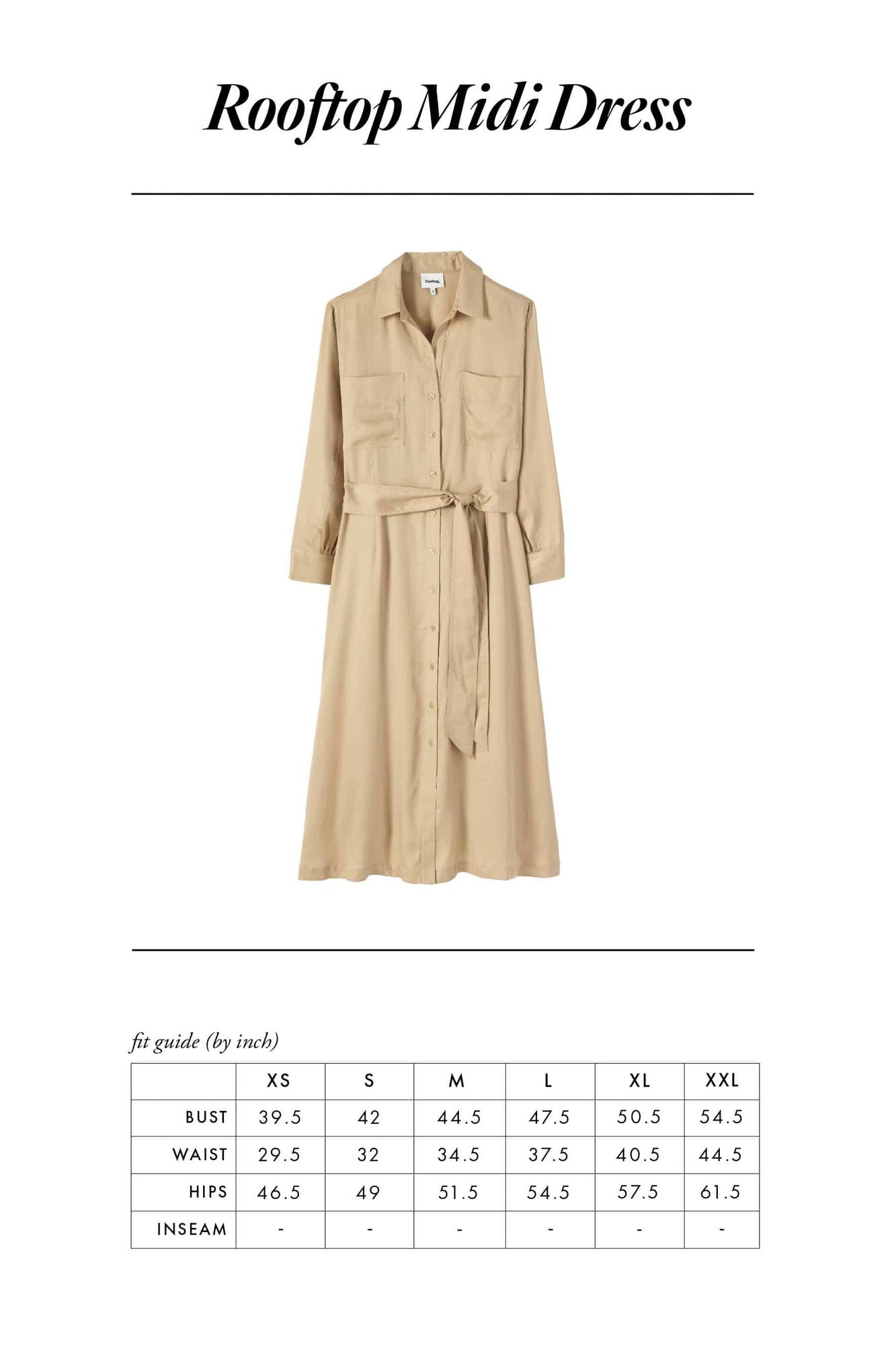 Rooftop Midi Dress | Tan