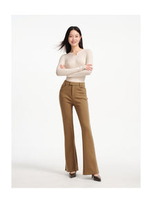 Flare-Leg Pants | Camel