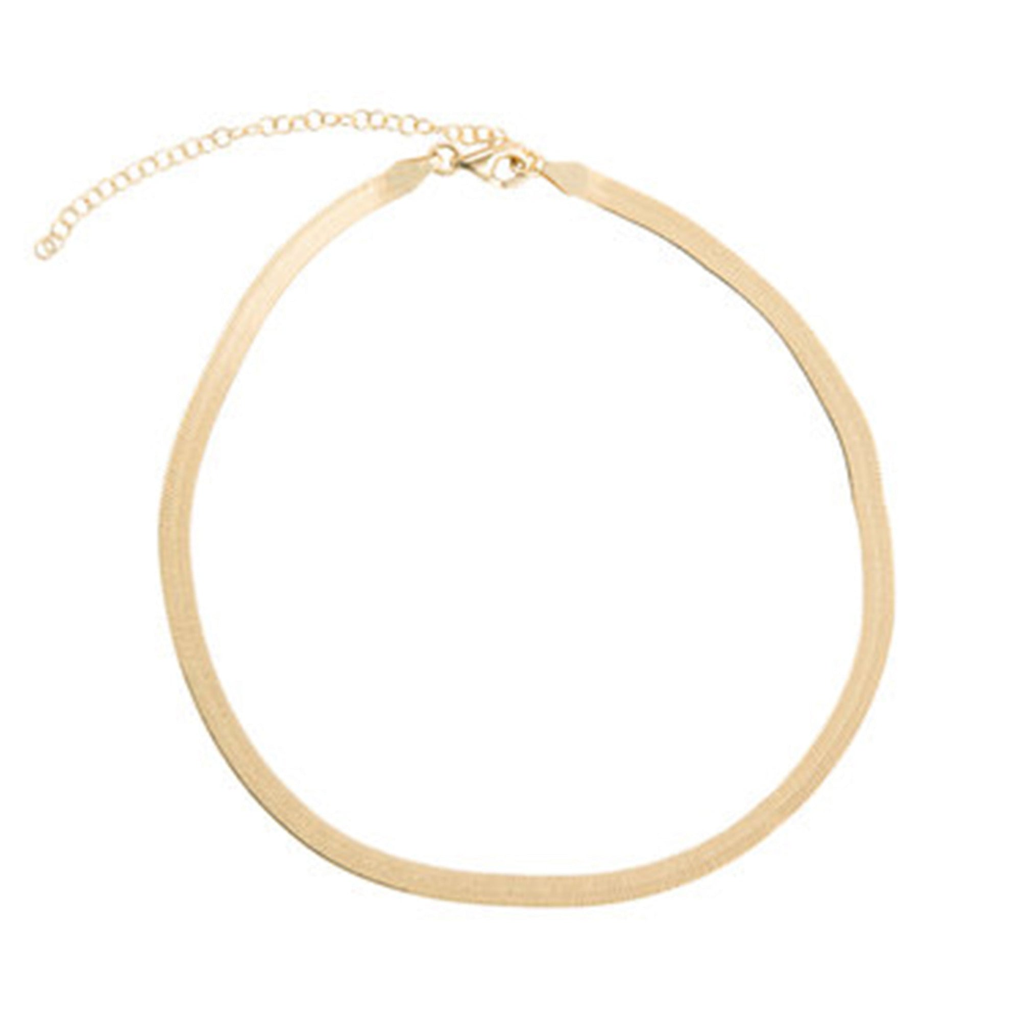 The Flat Chain Choker | 18KT Gold Vermeil