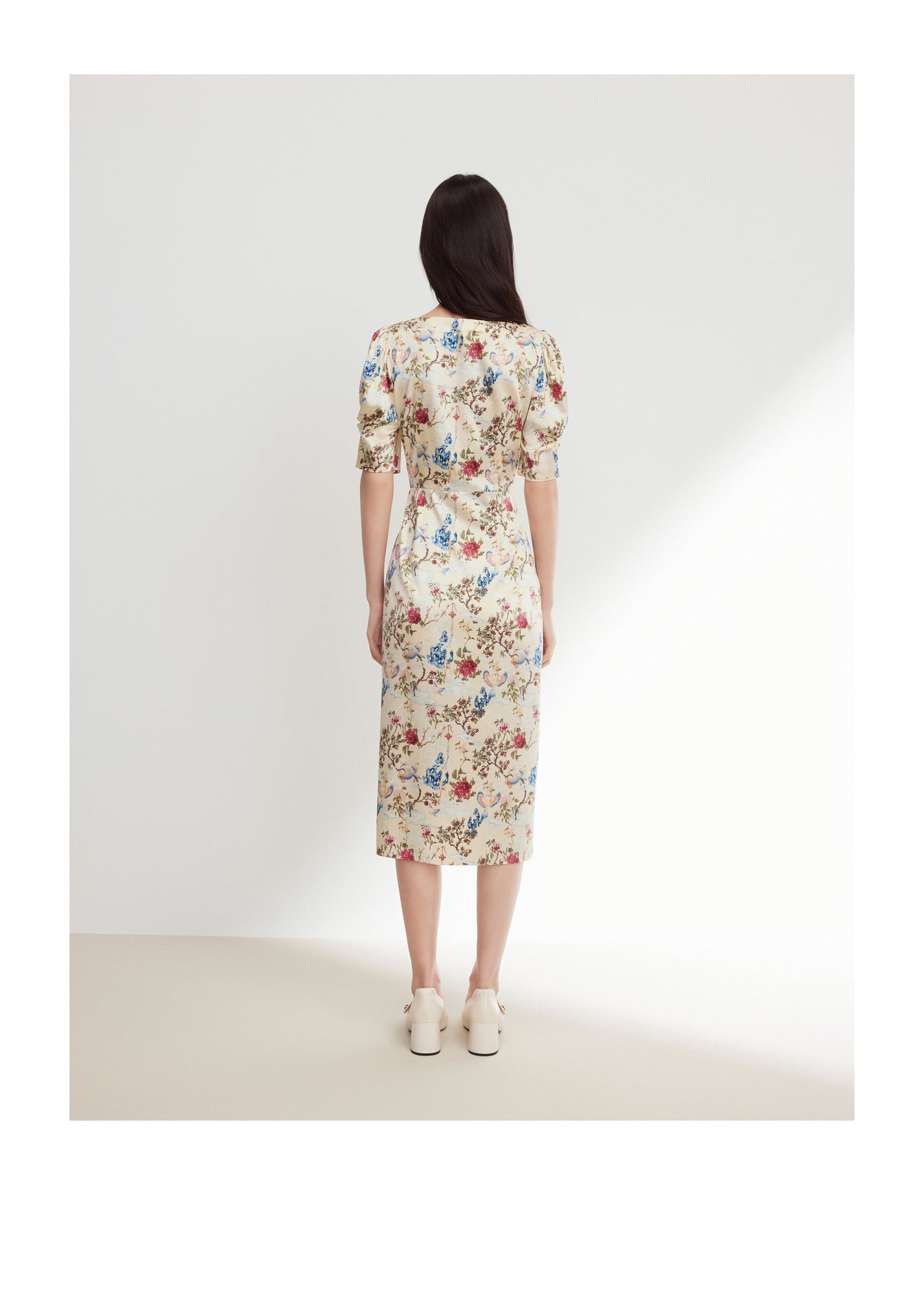 Floral Dress | Beige