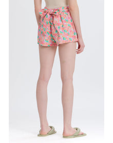 Floral Tie Waist Short | Pink/Floral