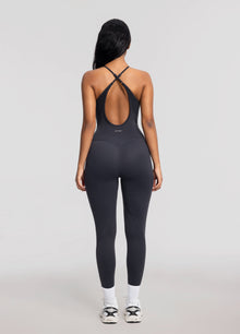 Contrology Crossback Bodysuit | Charcoal