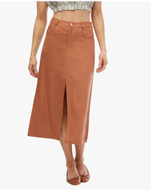 Front Slit Skirt | Bran