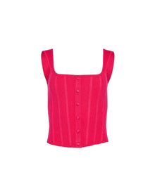 Full Length Knit Corset | Fatale Pink