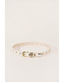 Full Rivet Mixed Metal | Ivory & Silver & 24K Gold