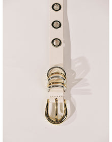 Full Rivet Mixed Metal | Ivory & Silver & 24K Gold