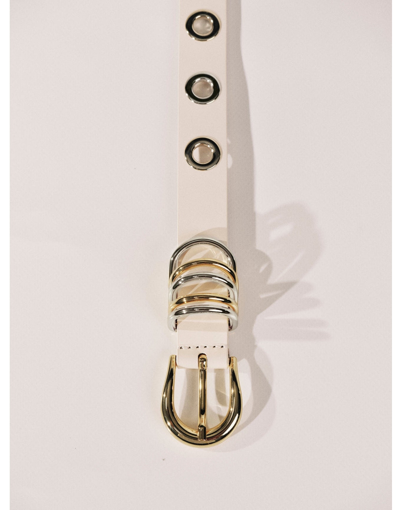 Full Rivet Mixed Metal | Ivory & Silver & 24K Gold